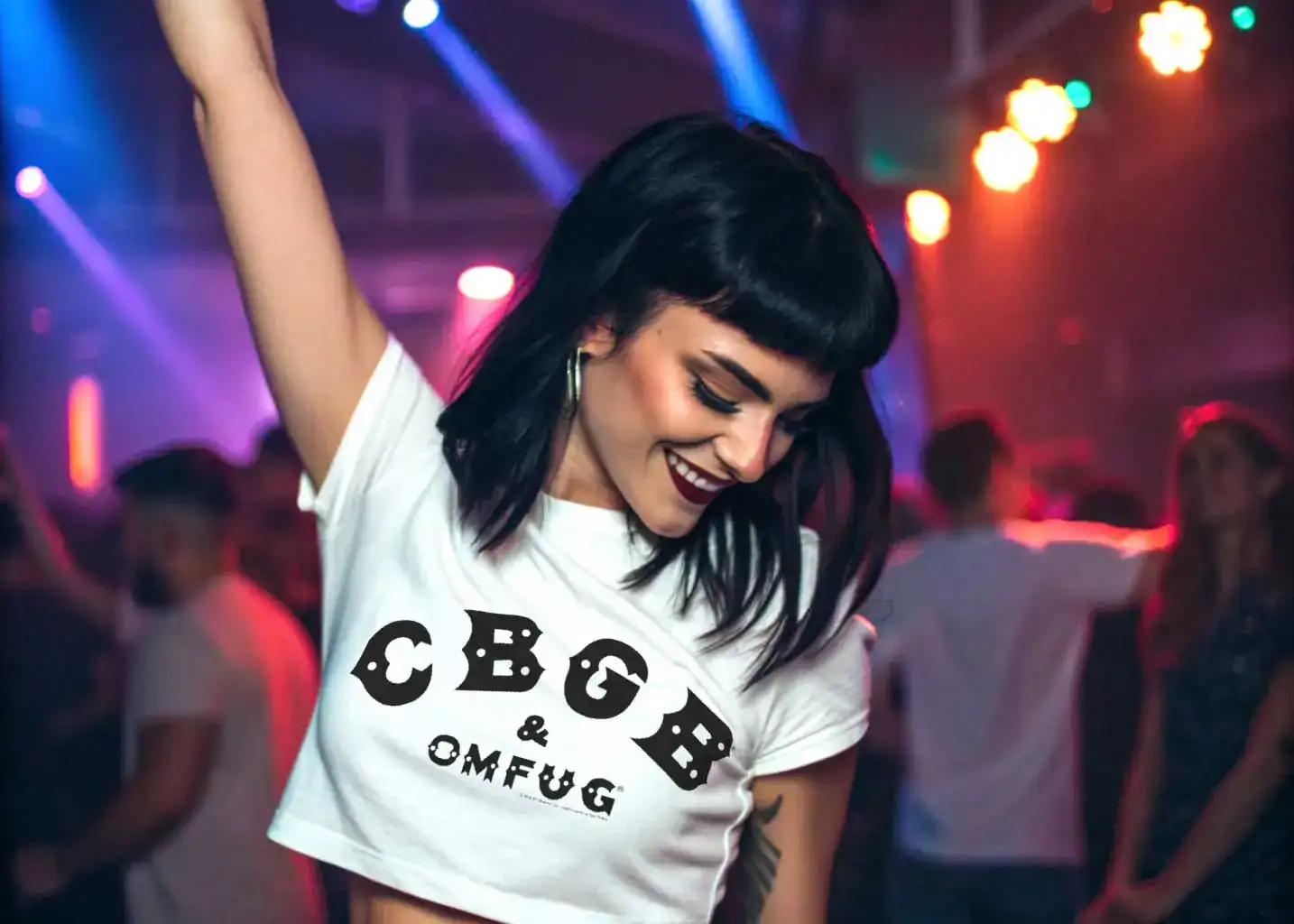 CBGB logo crop top
