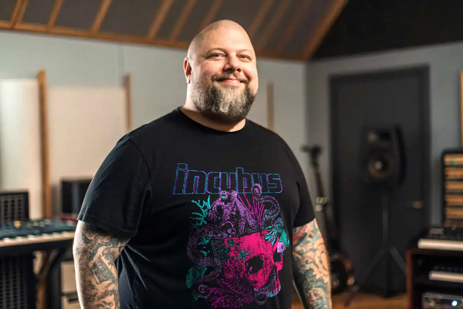 Incubus Octopus skull teee