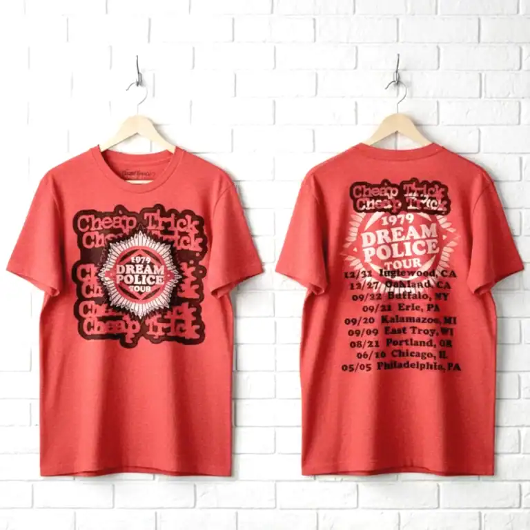 Cheap Trick T-Shirts printed in the USA, call the Dream Police