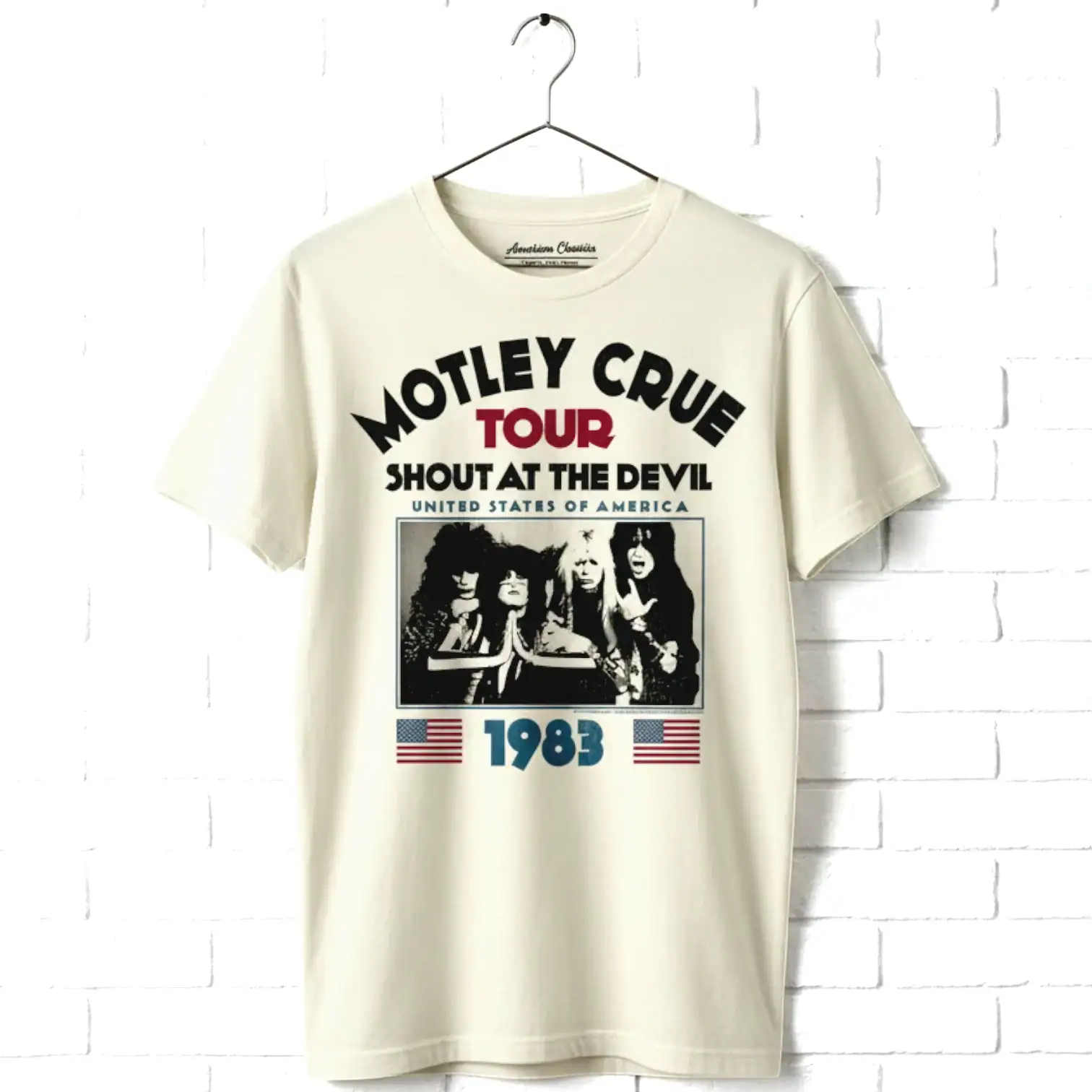 Motley Crue Shout at the Devil Tour 1983 T-Shirt, Rock Tees