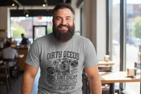 ACDC Vintage Dirty Deeds Men’s T Shirt