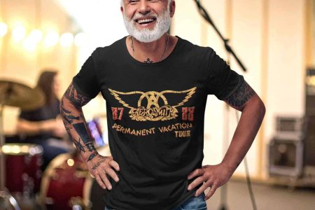 Aerosmith-Mens-Tshirt-Permanent-Vacation-Tour-Black-AERO515- small -1Front