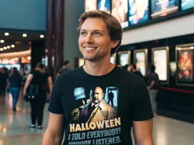 Halloween T-Shirt, Movie Fan Shirt, Movie Quote Tee, Movie Festival T-Shirt, Pop Culture T-Shirt, Halloween Humor Tee, Fan of Scary Movies, The SocieTees Collection.