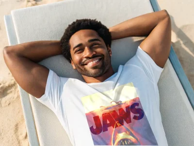 jaws swimmer tee