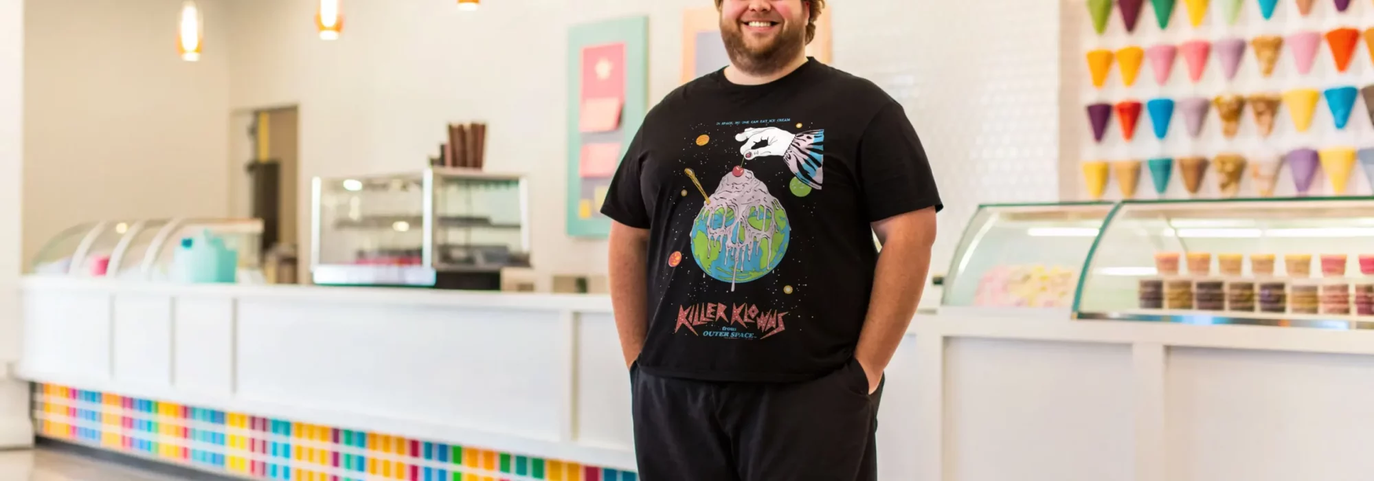 big guy in ice cream killer klowns tee big guy in ice cream killer klowns tee