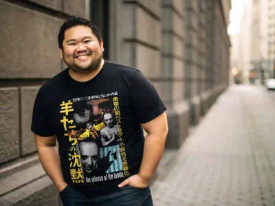 Vibrant streetwear with Japanese horror-inspired design for unique fashion statements.