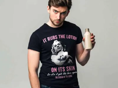 Fun Marilyn Monroe quote T-shirt for men, stylish casual clothing for pop culture fans.