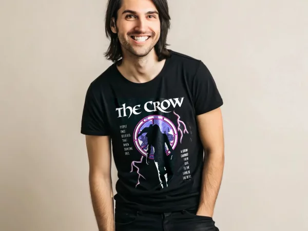 the crow clock tee