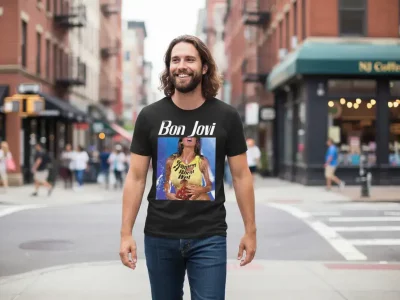 bon jovi slippery when wet tees