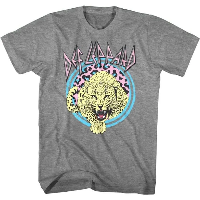 Def Leppard Pastel Leopard T-Shirt
