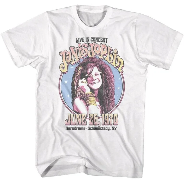 Janis Joplin Aerodrome Schenectady Men’s T Shirt