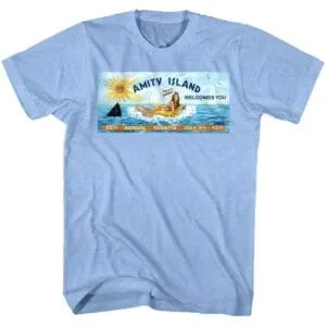 Jaws Amity Island Billboard Men’s T Shirt