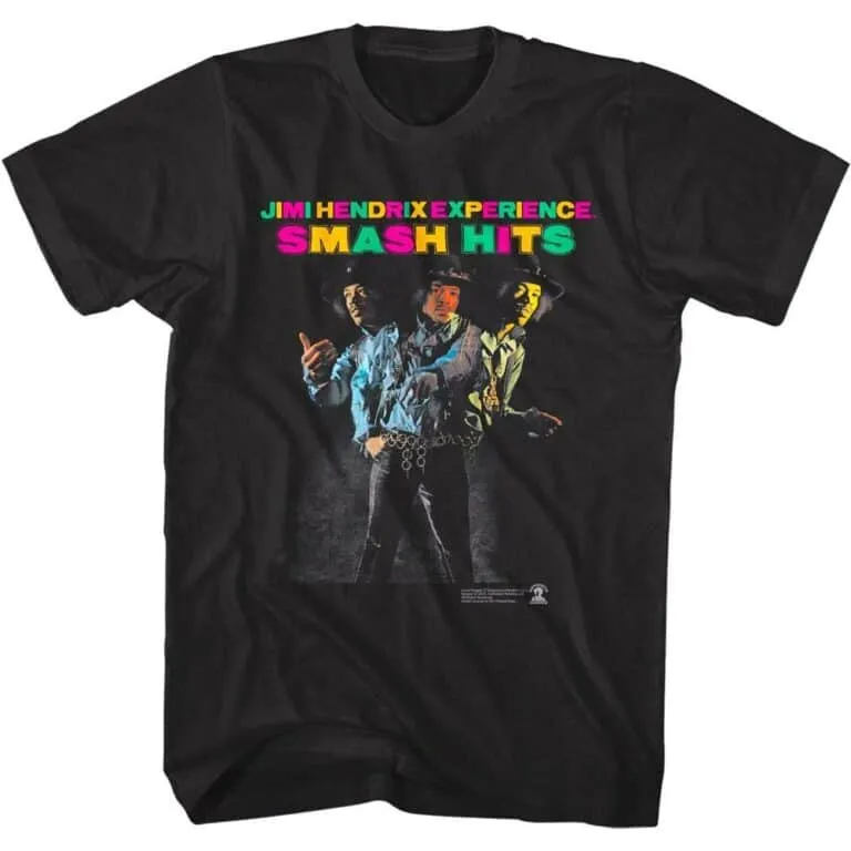 Jimi Hendrix Experience Smash Hits Men’s T Shirt