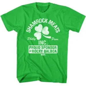 Rocky Shamrock Meats Proud Sponsor Men’s T Shirt
