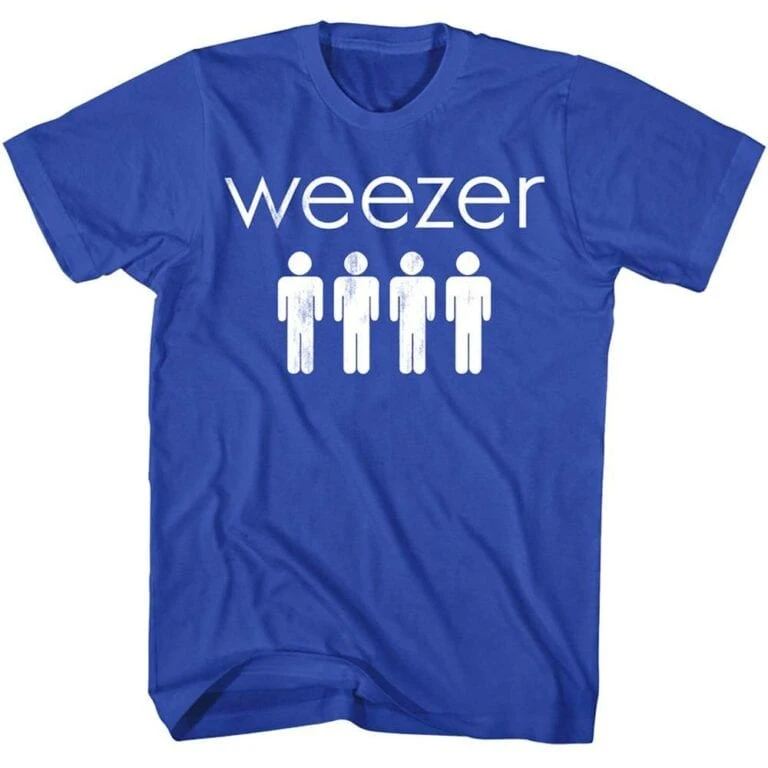 Weezer Four Evenly Spaced Dudes Men’s T Shirt