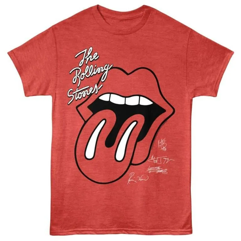 Rolling Stones Signature Hot Lips Men’s T Shirt