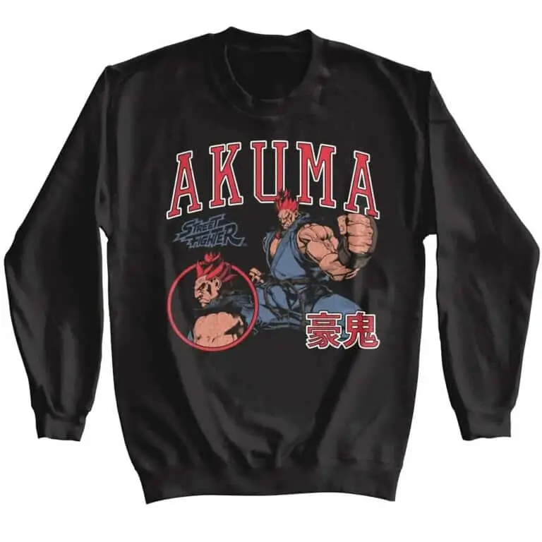 Street Fighter Akuma Ansatsuken Sweater