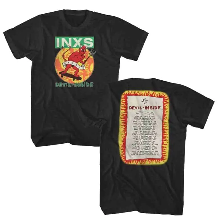 INXS Devil Inside Tour Men’s T Shirt