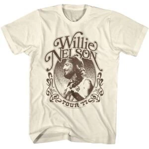 Willie Nelson Tour 77 Men’s T Shirt