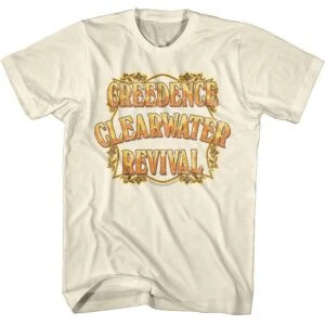 Creedence Clearwater Revival Burning Logo Men’s T Shirt