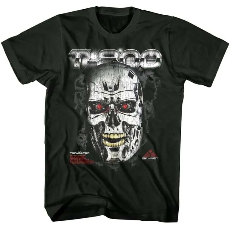 Terminator T 800 Endo Skull Men’s T Shirt