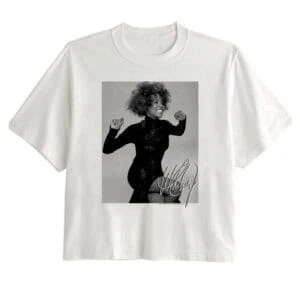 Whitney Houston Broken Hearts Signature Women's Crop Top