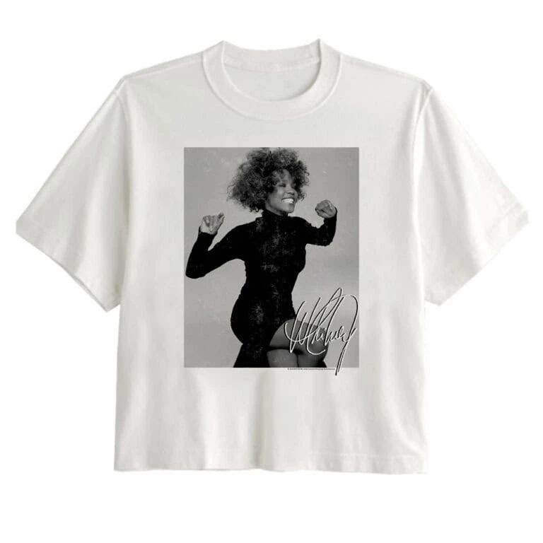 Whitney Houston Broken Hearts Signature Women's Crop Top