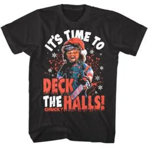 Chucky It's Time to Deck the Halls Men's T Shirt