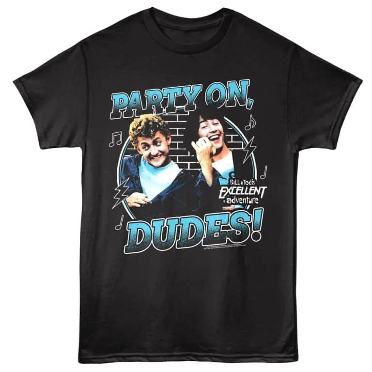 Bill & Ted Party on Air Guitar Men's T Shirt