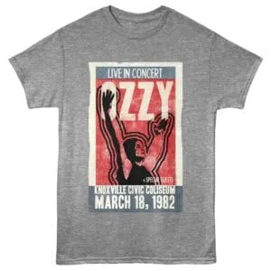 Graphic band t-shirt featuring Ozzy Osbourne live concert design.