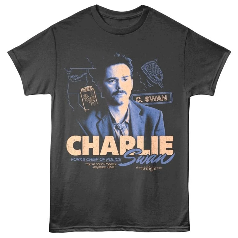 Twilight Forks Chief of Police Men's T Shirt