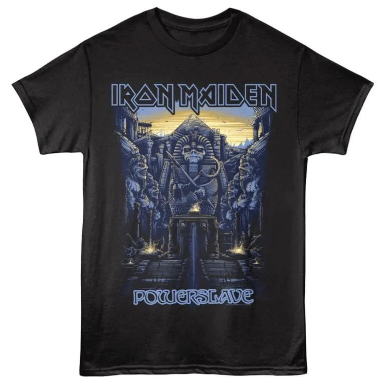 Iron Maiden Powerslave Men's T Shirt Black
