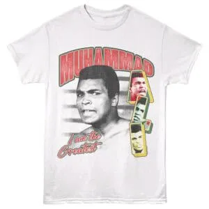 Vintage Muhammad Ali graphic tee for Muhammad Ali fans and classic boxing fashion.