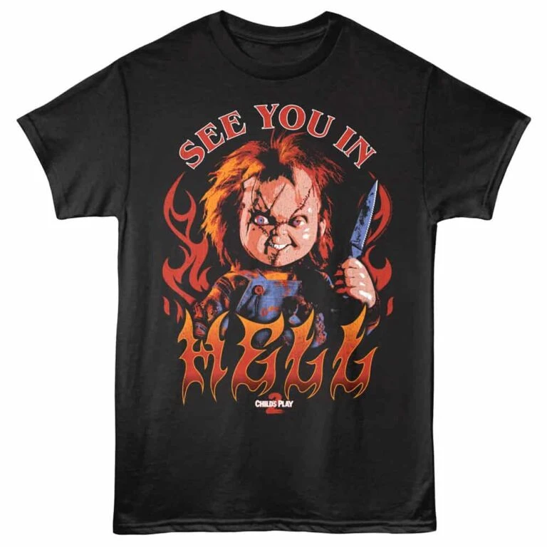 Chucky See You In Hell Men's T Shirt Black