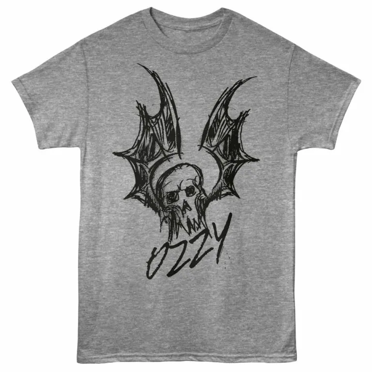 Ozzy Osbourne Bat Sketch Men's T Shirt