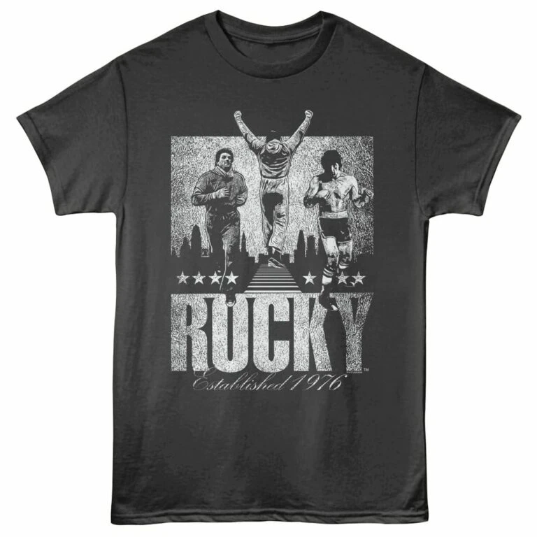 Rocky Established 1976 Men's T Shirt Charcoal