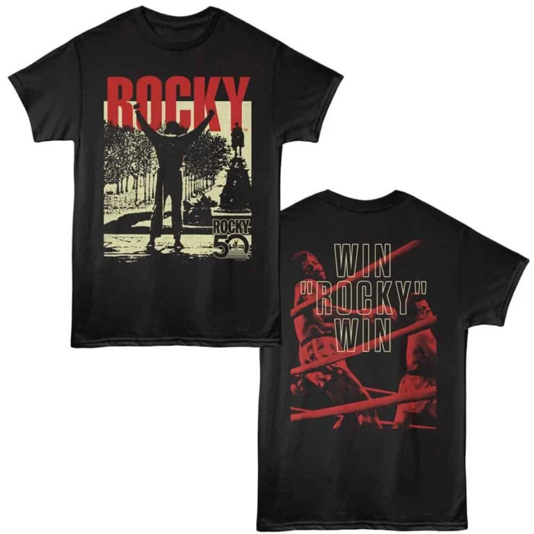 Rocky Ropes 50 Men's T Shirt Black