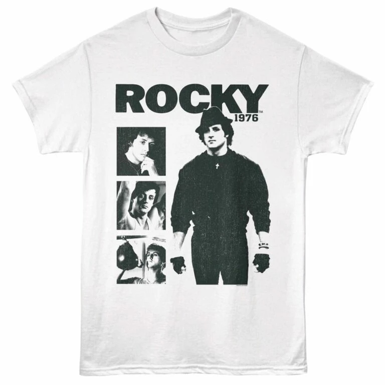 Rocky Scrapbook 1976 Men's T Shirt White