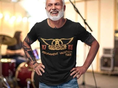 Aerosmith-Mens-Tshirt-Permanent-Vacation-Tour-Black-AERO515- small -1Front