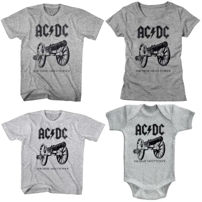 ACDC Those About To Rock Family T-Shirt Set