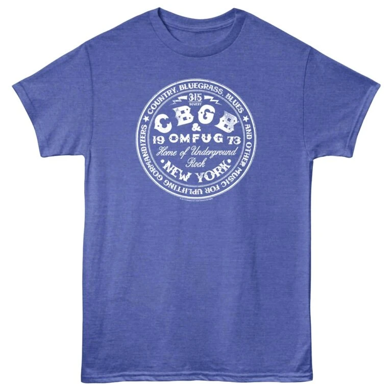 CBGB OMFUG 315 Bowery NYC Men’s Blue T Shirt