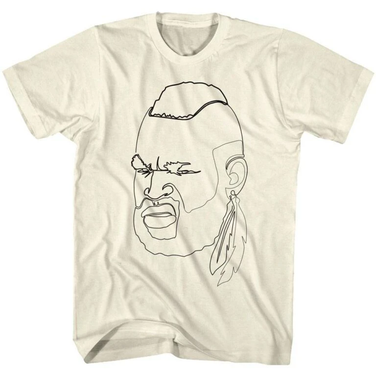 Mr T Line Art Men’s T Shirt