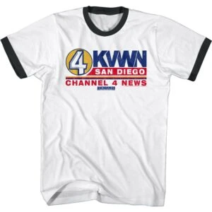 Anchorman KVWN Channel 4 News Retro Men’s T Shirt