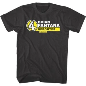 Anchorman Brian Fantana Reporter Name Tag Men’s T Shirt