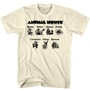 Animal House Caricature Frat Bros Men’s T Shirt