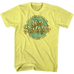 Bill & Ted Wyld Stallyns Men’s Yellow T Shirt