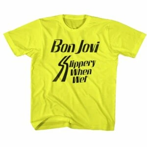 Bon Jovi Slippery When Wet Album Kids T Shirt