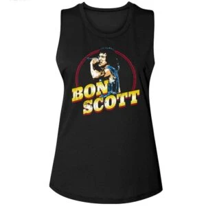 ACDC Bon Scott Record Tanktop