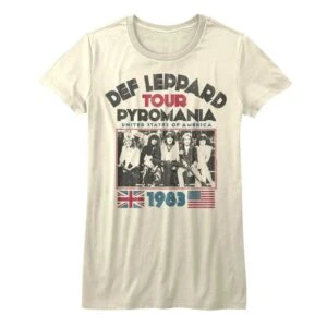 Def Leppard Pyromania USA Tour Top