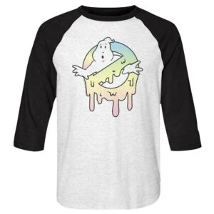 Ghostbusters Pastel No Ghost Icon Men's Raglan Shirt